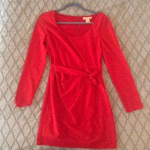 Red Mini Wrap Dress